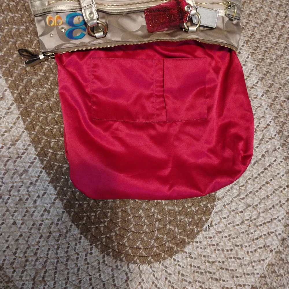 COACH Poppy Daisy Tote Bag Rare Limeted Edition VINTAGE - Picture 8 of 11